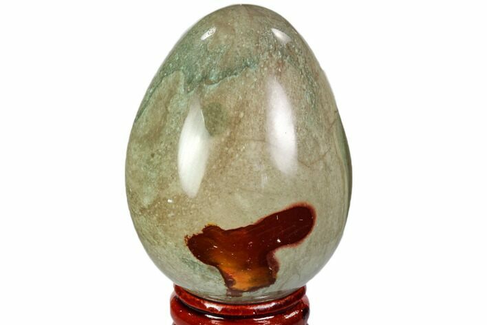 Polished Polychrome Jasper Egg - Madagascar #104660